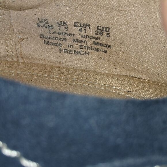 Naturalizer French  navy blue leather slip on loafers  Sz 9.5 - Picture 7 of 8